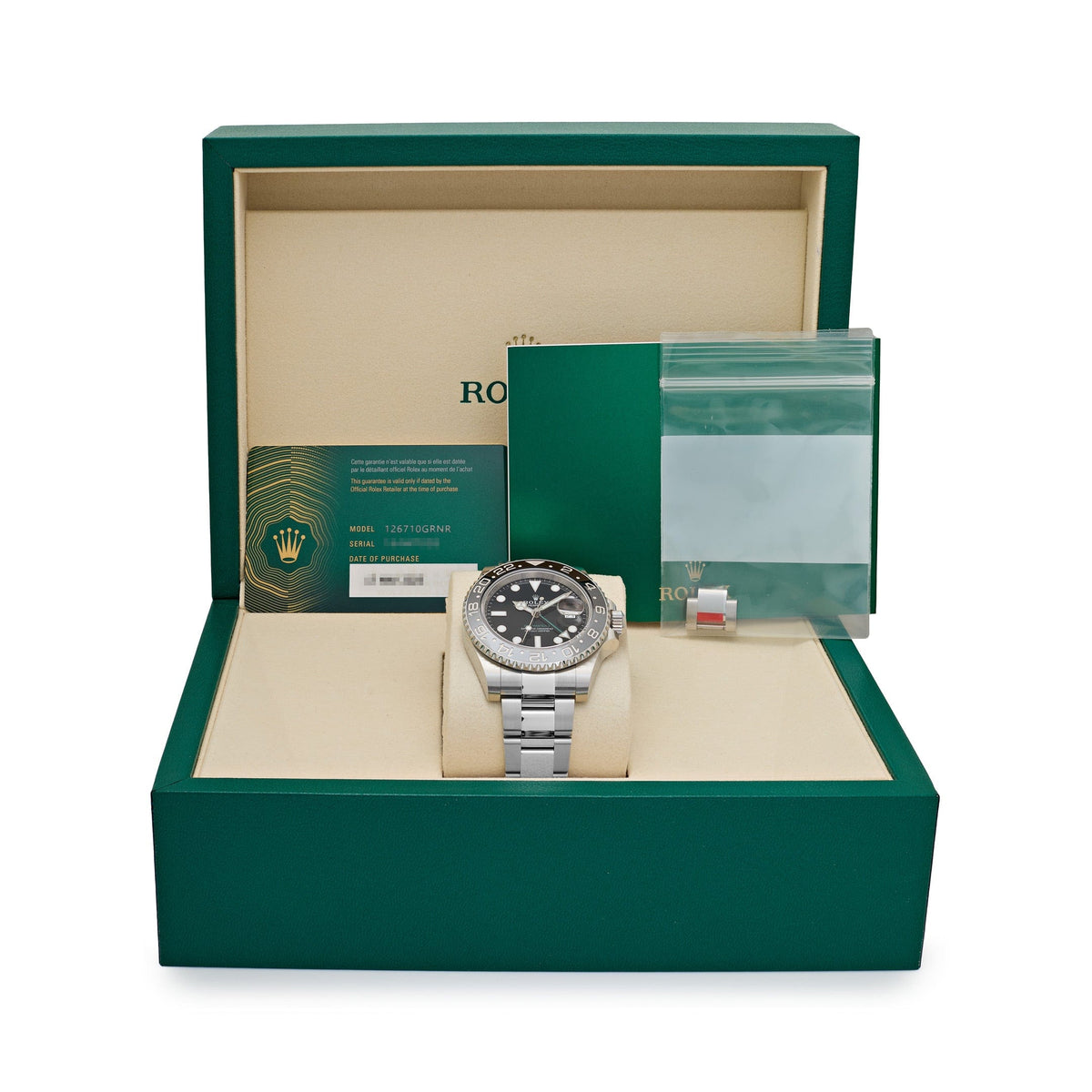 Rolex GMT-Master II 3285 V3 – 126710GRNR 'Bruce Wayne' Stainless Steel Black Dial Oyster (2025) 40 MM