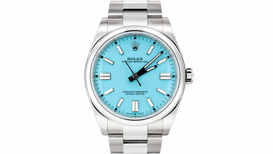 Rolex Oyster Perpetual Turquoise Dial 41 MM