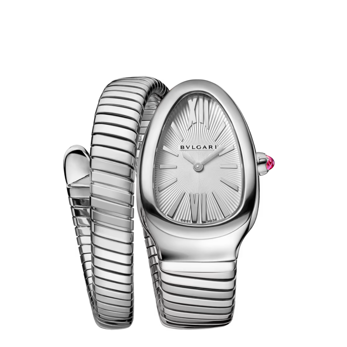 BVLGARI Serpenti Tubogas Stainless Steel Silver 35 MM