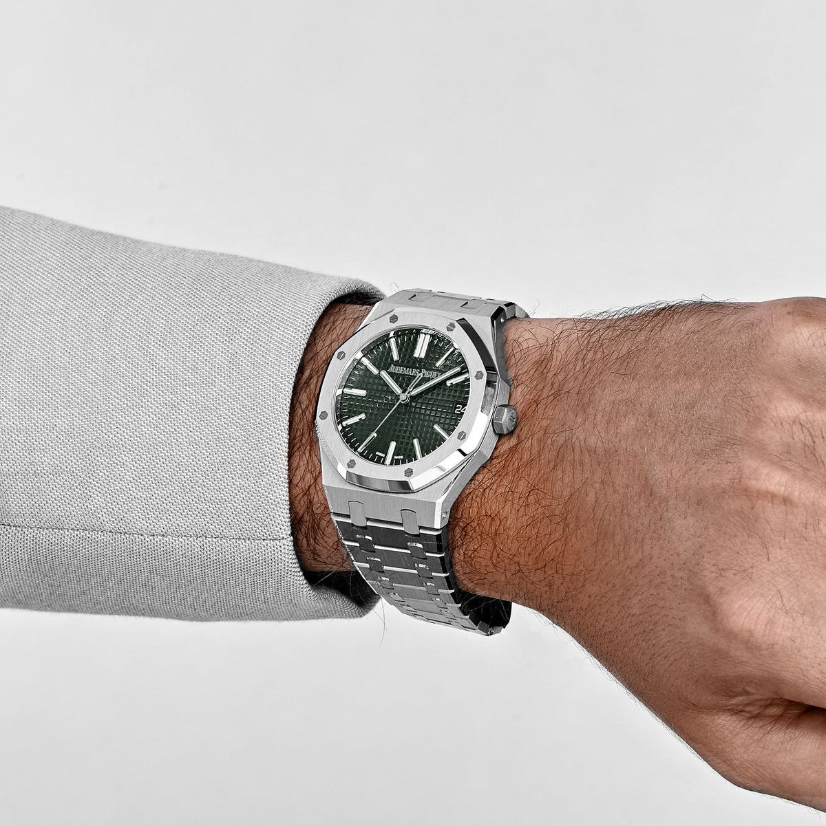 Audemars Piguet Royal Oak 15510ST.OO.1320ST.09 Edelstahl Grünes Zifferblatt