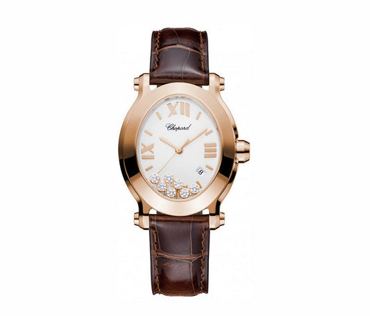 Chopard Happy Sport Oval 275350-5001 'Ladies' 33.6 × 30.75 MM