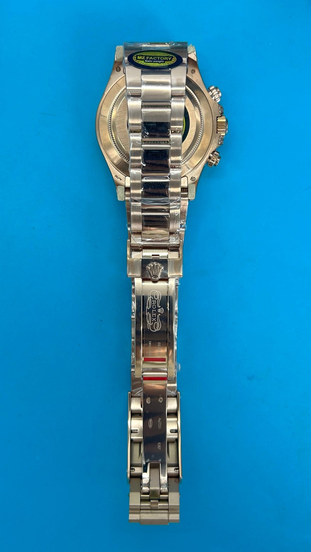 Rolex Daytona 'Rainbow' MZ SUPER CLONE Rose Gold Black Dial Sapphire Bezel 40MM