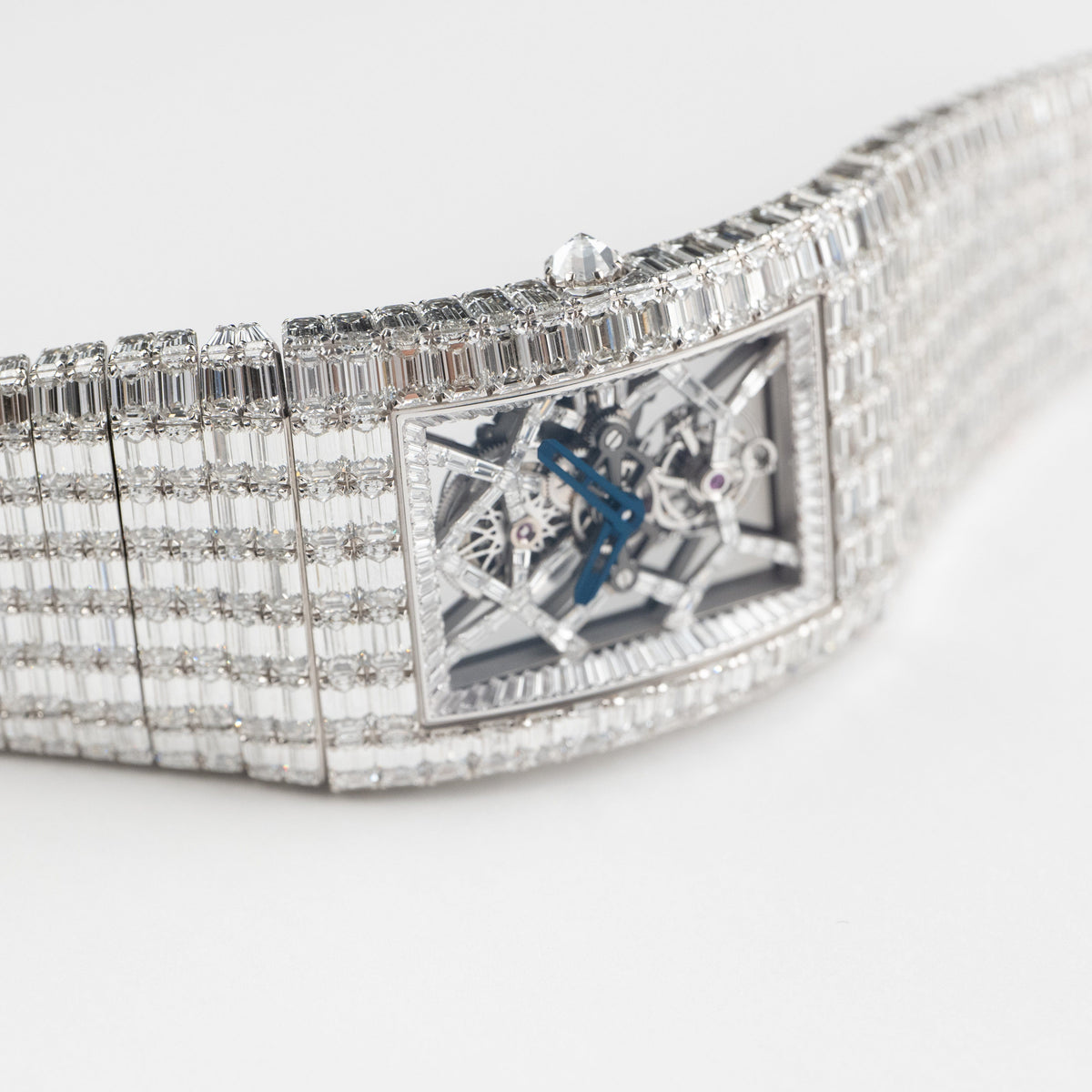 Jacob & Co. Billionaire III BL115.30.BD.AA.A30BD Tourbillon White Gold Diamond-Set Limited Edition of 18 54 MM