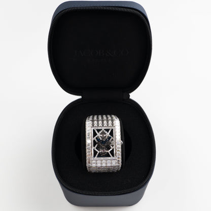 Jacob & Co. Billionaire III BL115.30.BD.AA.A30BD Tourbillon White Gold Diamond-Set Limited Edition of 18 54 MM