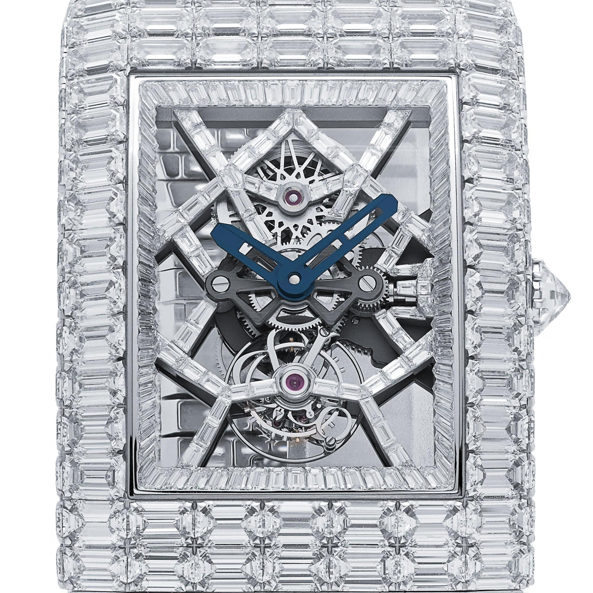 Jacob & Co. Billionaire III BL115.30.BD.AA.A30BD Tourbillon White Gold Diamond-Set Limited Edition of 18 54 MM