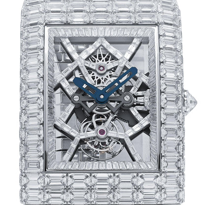 Jacob & Co. Billionaire III BL115.30.BD.AA.A30BD Tourbillon White Gold Diamond-Set Limited Edition of 18 54 MM
