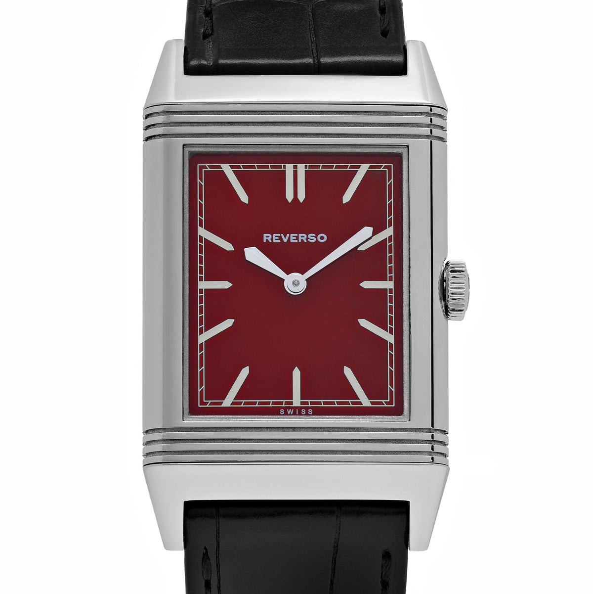 Jaeger-LeCoultre Reverso 278856J Stainless Steel Red Dial Special '1931 Rouge' Edition 46.8 MM