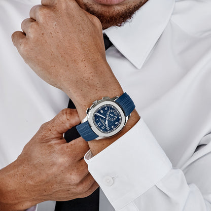 Patek Philippe Aquanaut 3285 V3 – 5968G-001 White Gold Blue Dial (2025) 42.2 MM