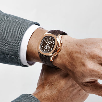 Patek Philippe Aquanaut 5968R-001 Chronograph Rose Gold Brown Dial 42.2 MM