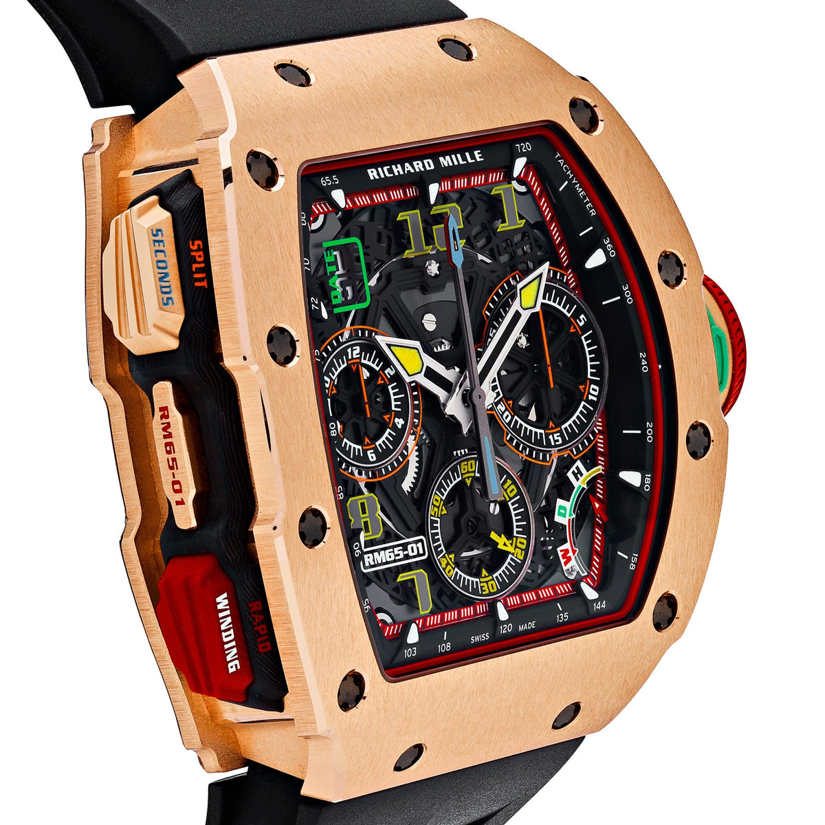 Richard Mille RM 65-01 Automatic Chronograph Full Rose Gold 44.5 MM