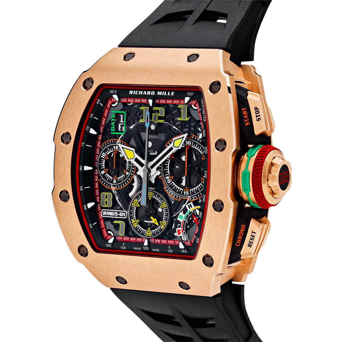 Richard Mille RM 65-01 Automatic Chronograph Full Rose Gold 44.5 MM