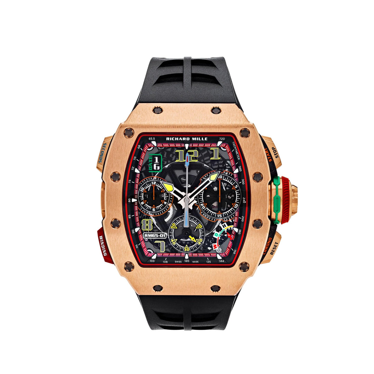 Richard Mille RM 65-01 Automatic Chronograph Full Rose Gold 44.5 MM