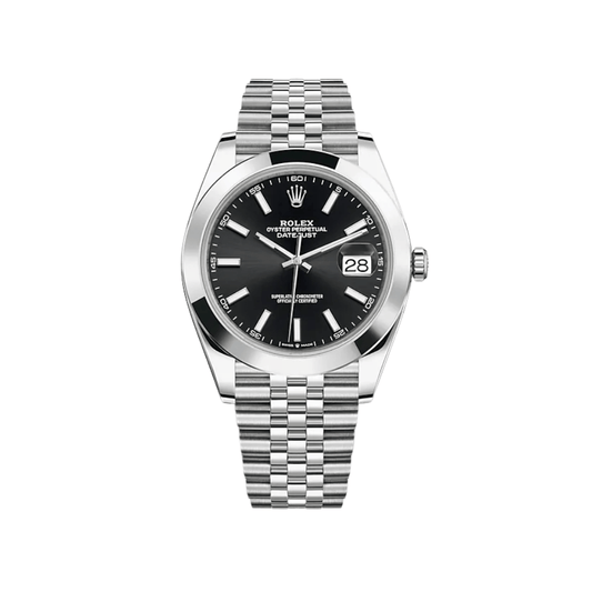 Rolex Datejust 126300 Stainless Steel Black Dial Jubilee 41 MM