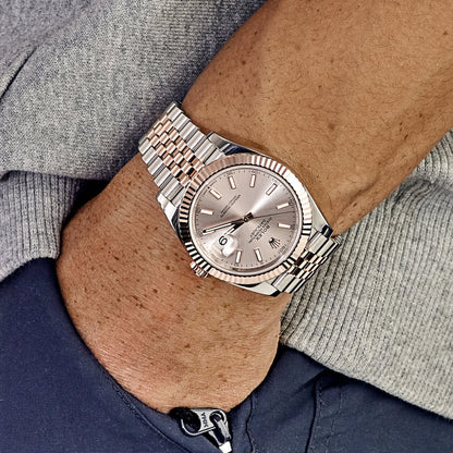Rolex Datejust 126331 Rose Gold Stainless Steel Sundust Dial Jubilee (2024) 41 MM