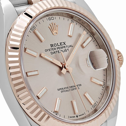 Rolex Datejust 126331 Rose Gold Stainless Steel Sundust Dial Jubilee (2024) 41 MM