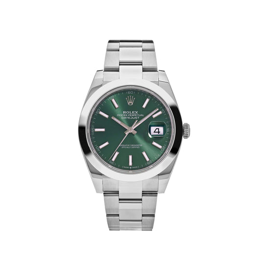 Rolex Datejust 126300 Stainless Steel Green Dial Oyster (2025) 41 MM