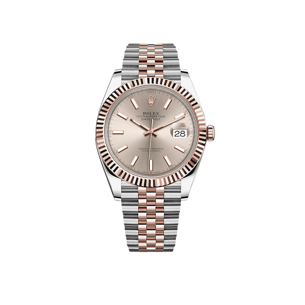 Rolex Datejust 126331 Rose Gold Stainless Steel Sundust Dial Jubilee (2024) 41 MM
