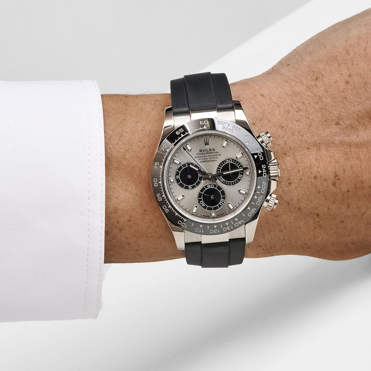 Rolex Daytona 116519LN 'Ghost' White Gold Steel and Bright Black Dial 40 MM