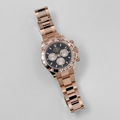 Rolex Daytona 126505 Rose Gold Bright Black Dial (2024) 40 MM